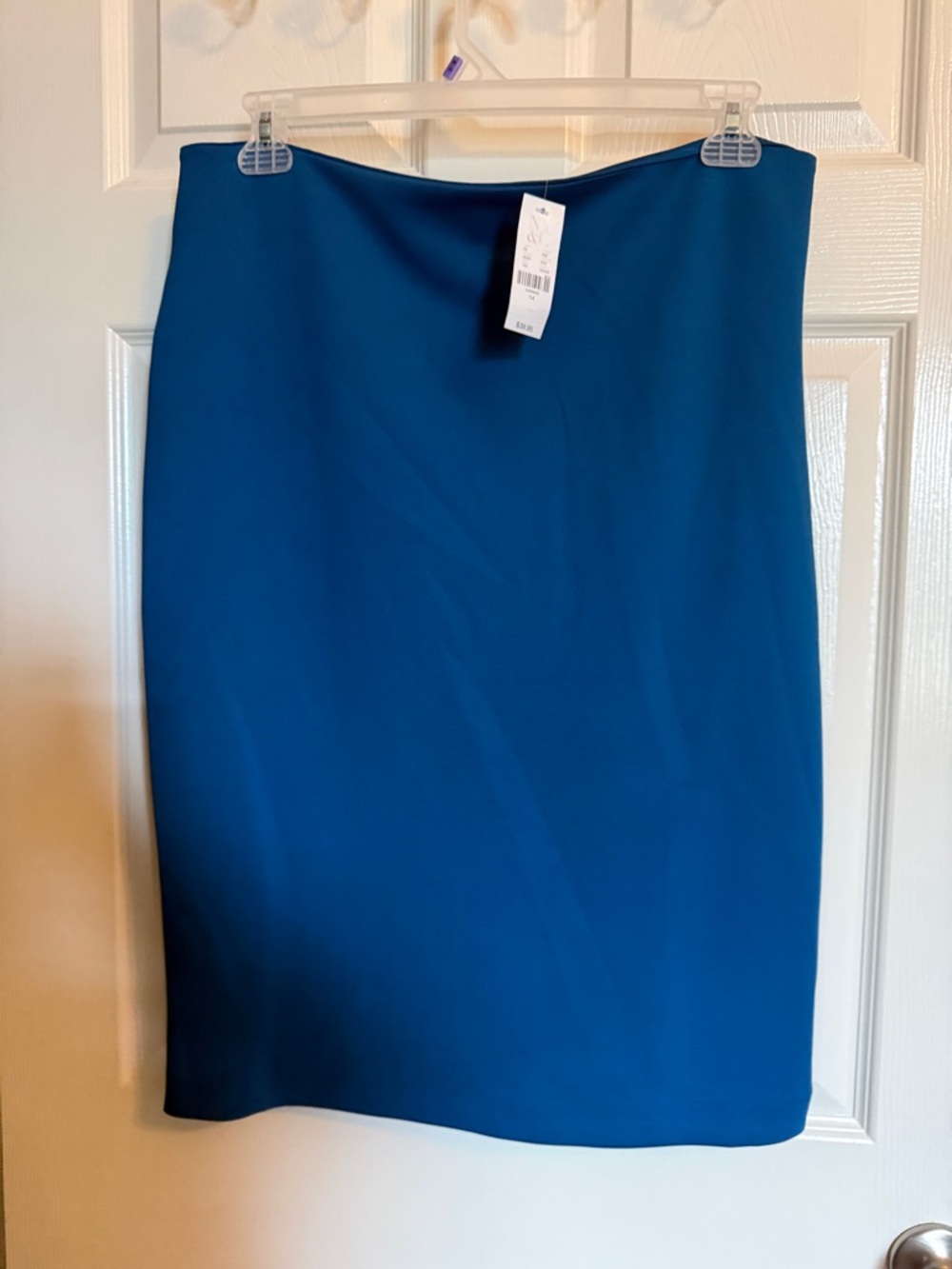 New York & Company Teal Blue Pencil Skirt